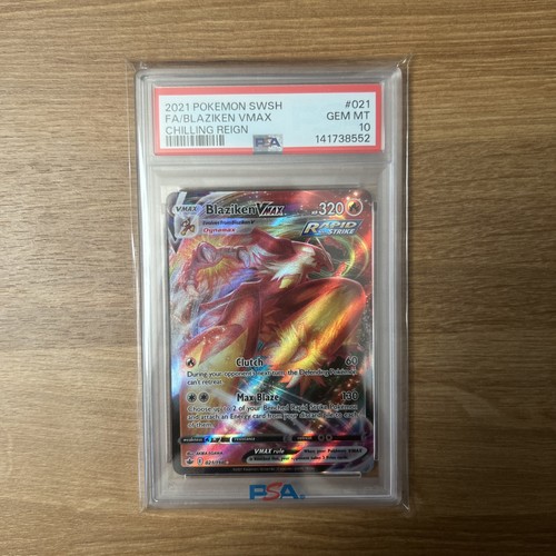 Blaziken VMAX graded PSA 10 for sale on eBay
