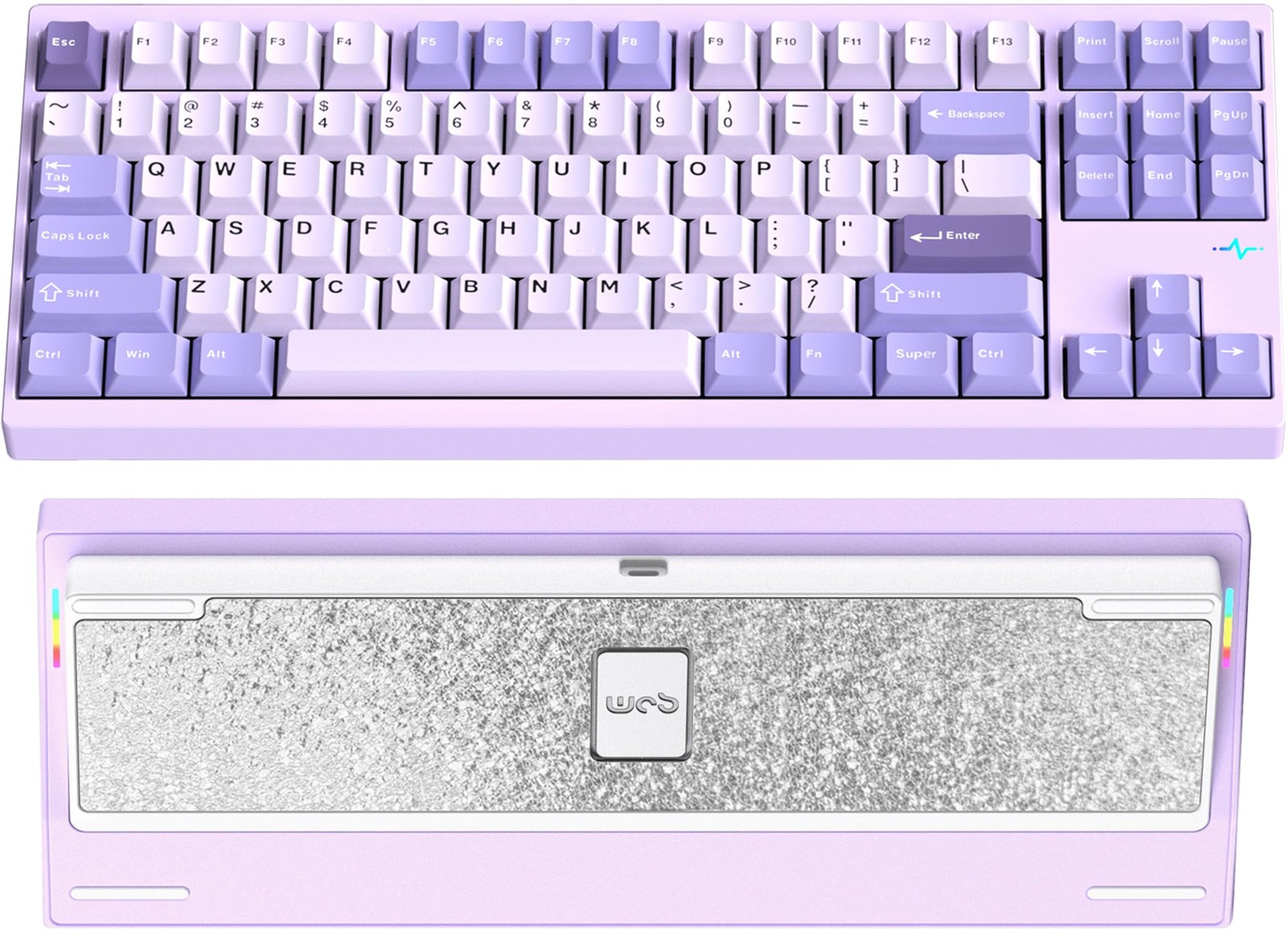 Clavier gamer WOBKEY Crush 80 Reboot pour jouer et travailler en sans fil