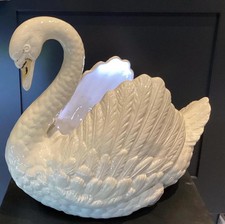 Swan Jardinier made by Dartmouth Pottery, Devon, England.