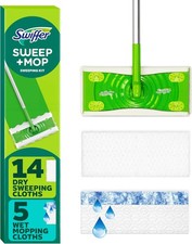 Swiffer Sweeper 2-in-1 Mops for Floor Cleaning, Dry and Wet Multi Surface Floor