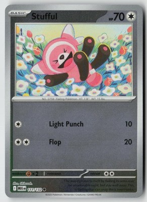 Stufful 111/132 Common Mega Evolution Pokemon Reverse Holo Near Mint SHIBUZOH.