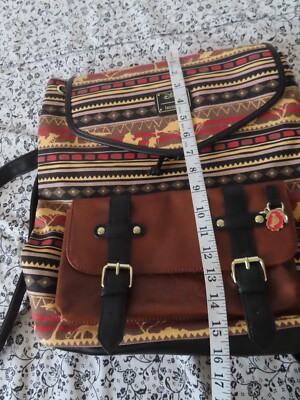 Rare Loungefly Disney Lion King Canvas Backpack Loungefly Disney The Lion King Safari Rucksack Backpack  main image 2