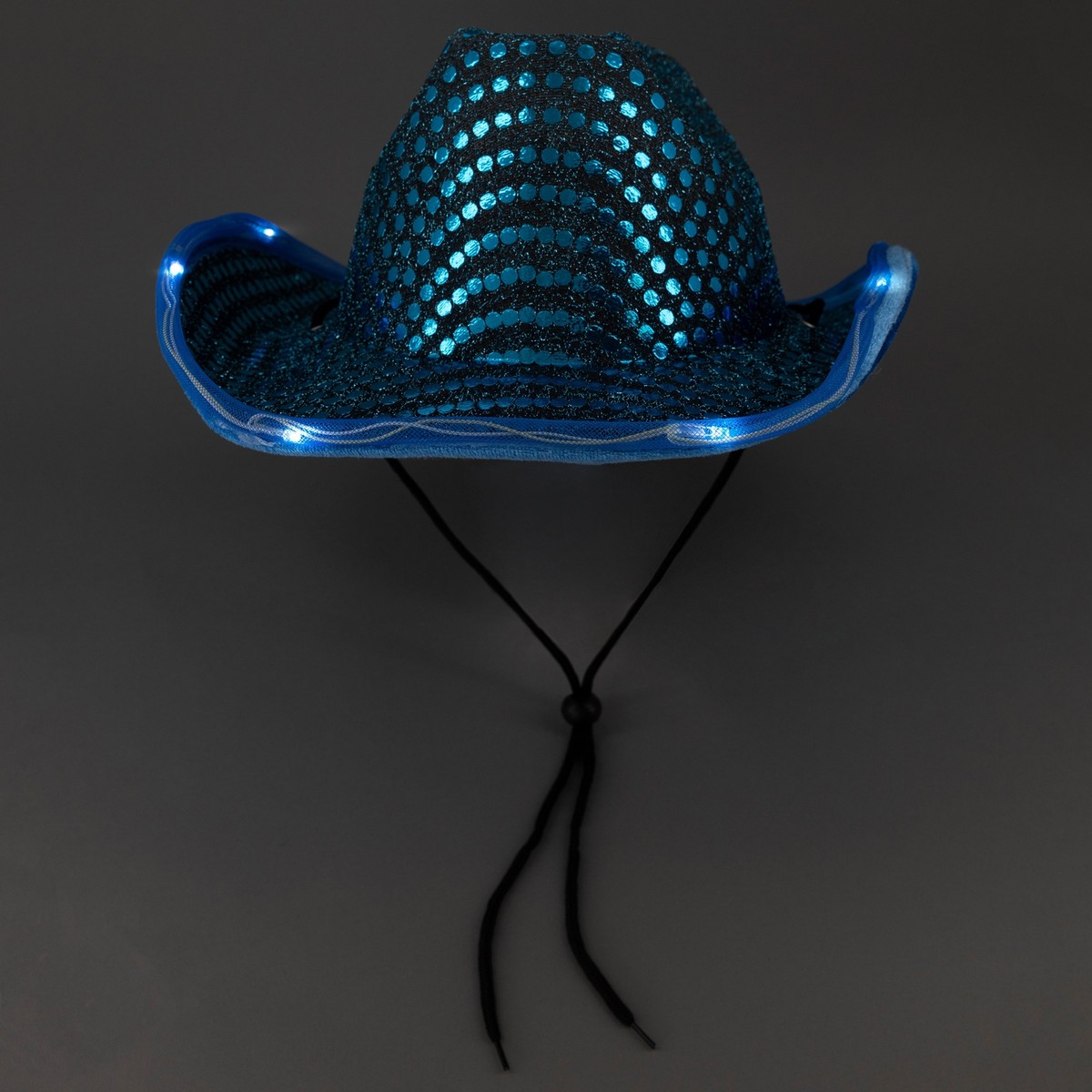 Cowboy Hat Light Up Colors Flashing LED Brim Fun Light Up 