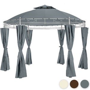Pavillon Gartenpavillon rund Ø 350cm Garten Partyzelt ...