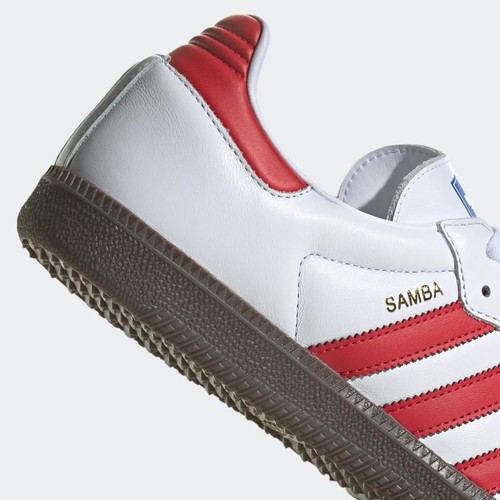 Adidas Samba OG Blanco Mejor Zapatos Escarlata IG1025 # - Imagen 10 de 10