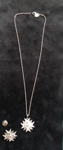 vivienne westwood necklace and pin set 
