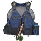 Kylebooker Fly Fishing Vest Pack Adjustable for Men and Women Blue