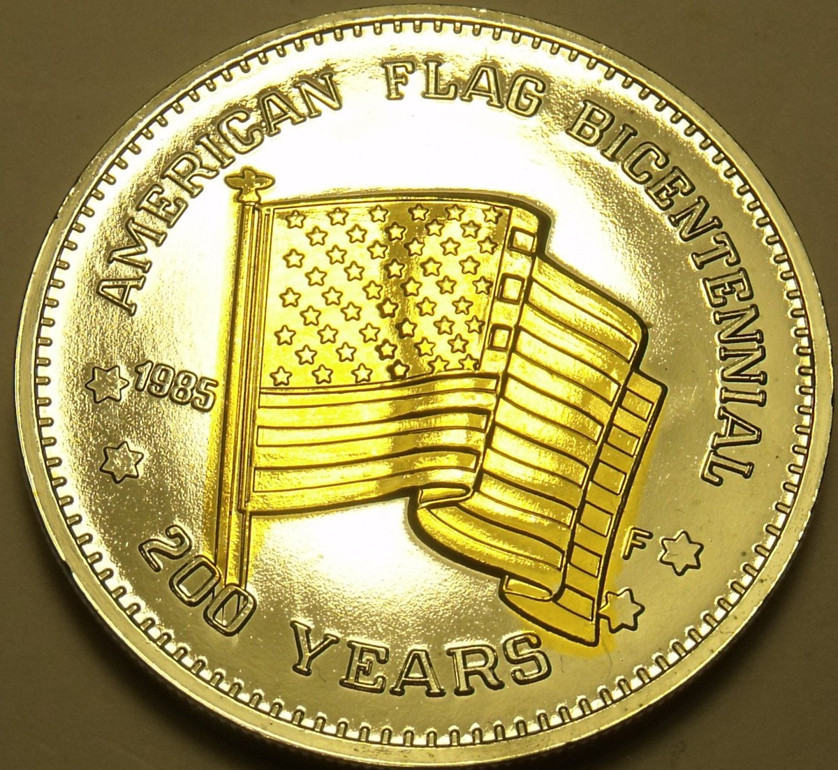 Historic Mint Double Eagle American Flag Bicentennial~Silver