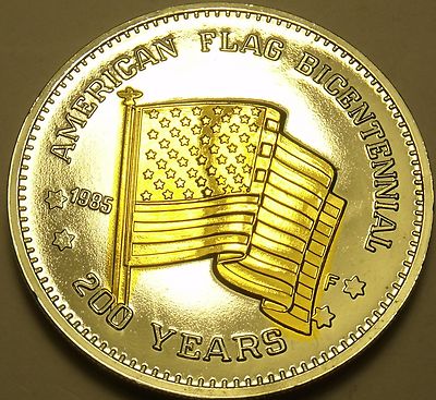 Historic Mint Double Eagle American Flag Bicentennial~Silver