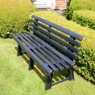 "BRINDISI" BENCH in ANTHRACITE by TRABELLA TB-801