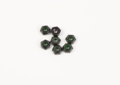 A6305 Black Alum 4-40 Low Profile Nut (7) LOSA6305 4 Losi JRXPRO Associated RC10