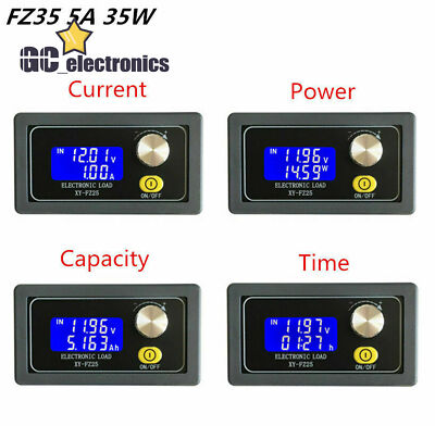 35W 5A Electronic Load Constant Current Battery Capacity Tester LCD display A3US