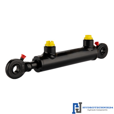 Hydraulikzylinder doppeltwirkend DW Zylinder 25/16/100 mit Gelenkaugen 15mm 