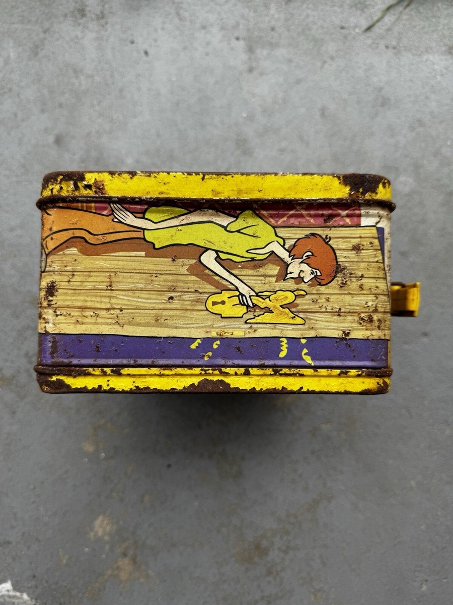 Rare Vintage 1973 Scooby-doo Metal Lunchbox With Thermos Hanna
