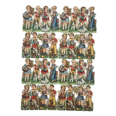 Vintage EAS Germany Die Cut Scrap Diecut Paper Craft 3092 Children Single Sheet 