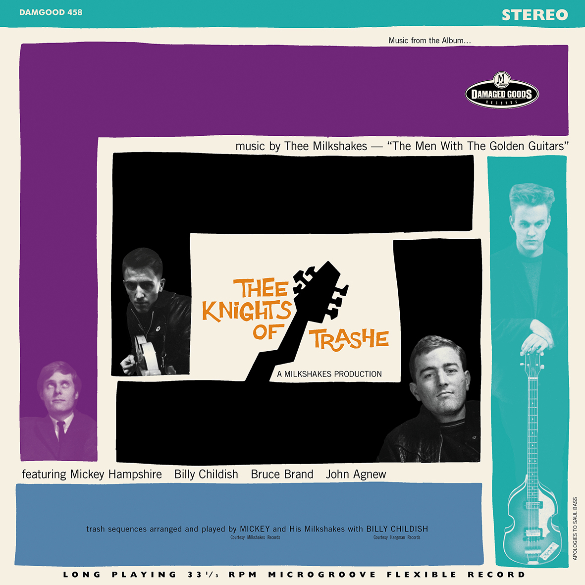 The Milkshakes - Thee Knights Of Trashe LP *BILLY CHILDISH* *GARAGE*