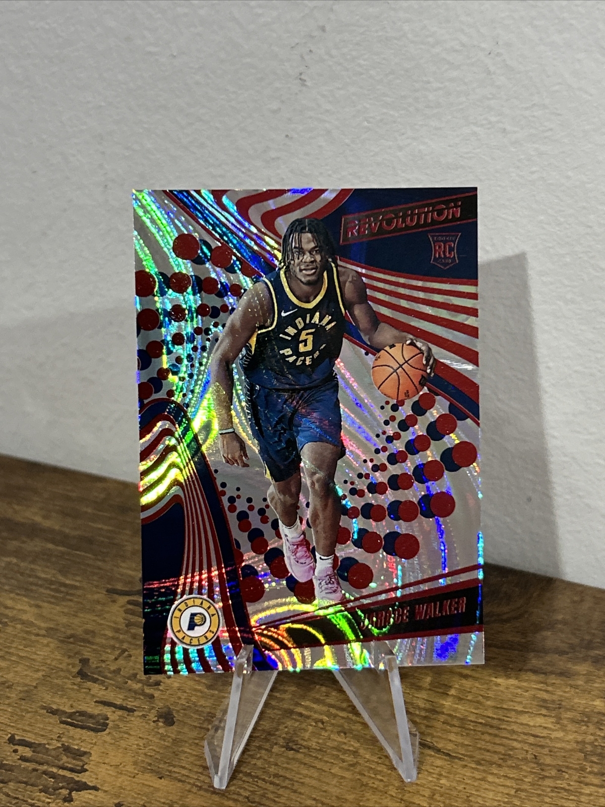 Jarace Walker RC 2023-24 Panini Revolution Red Swirl /199 Indiana Pacers