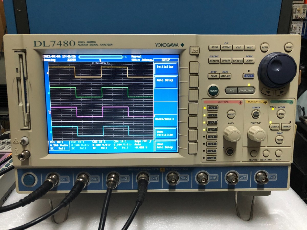 ココ Yokogawa DL7480 500MHz, 2GS/s, 8-CH Digital Oscilloscope/Flexray