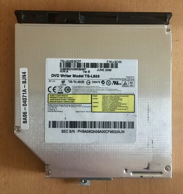 lecteur cd dvd Model:TS-L633 pour ordinateur Samsung R620 NP R620 | eBay