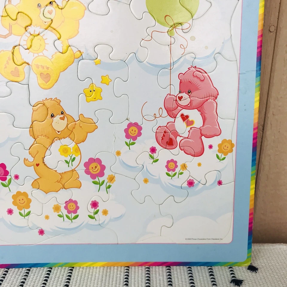 Rompecabezas bandeja marco vintage CARE BEARS 2003 Sunshine Friends 25 piezas RoseArt Foto 4 de 4