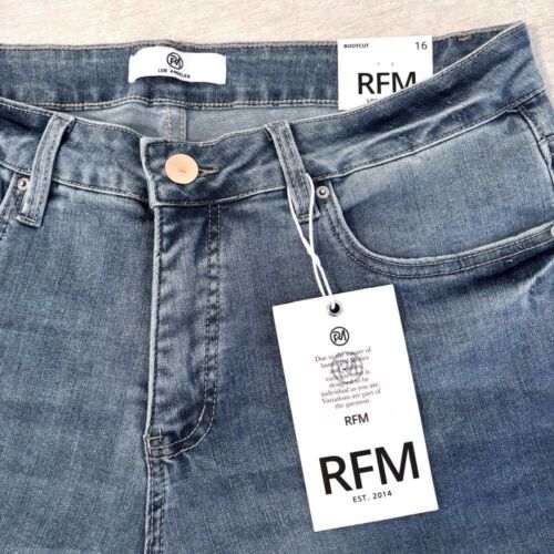 NWT RFM Tummy Control High Waisted Raw Hem MIA Jeans Size 16