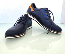 Bruno Marc Boys Handsome Smart Casual Dress Oxford Formal Shoes Navy New Sz 2