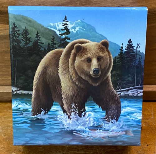 Lovely 2014 Solitary Titan The Grizzly Canada $100 Fine Silver Coin SU856 - Picture 8 of 17
