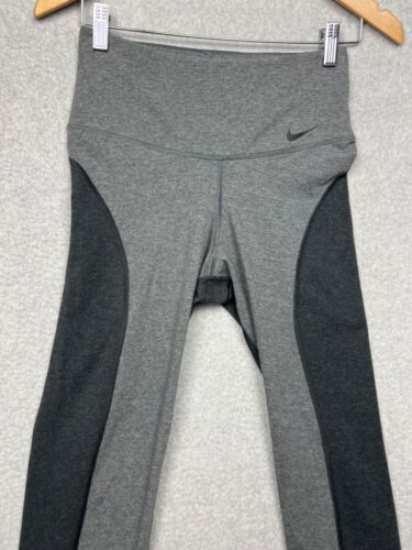 Nike Womens Sculpt Victory Tight Fit High Rise Full Length Size M Gray Black - Picture 3 of 11