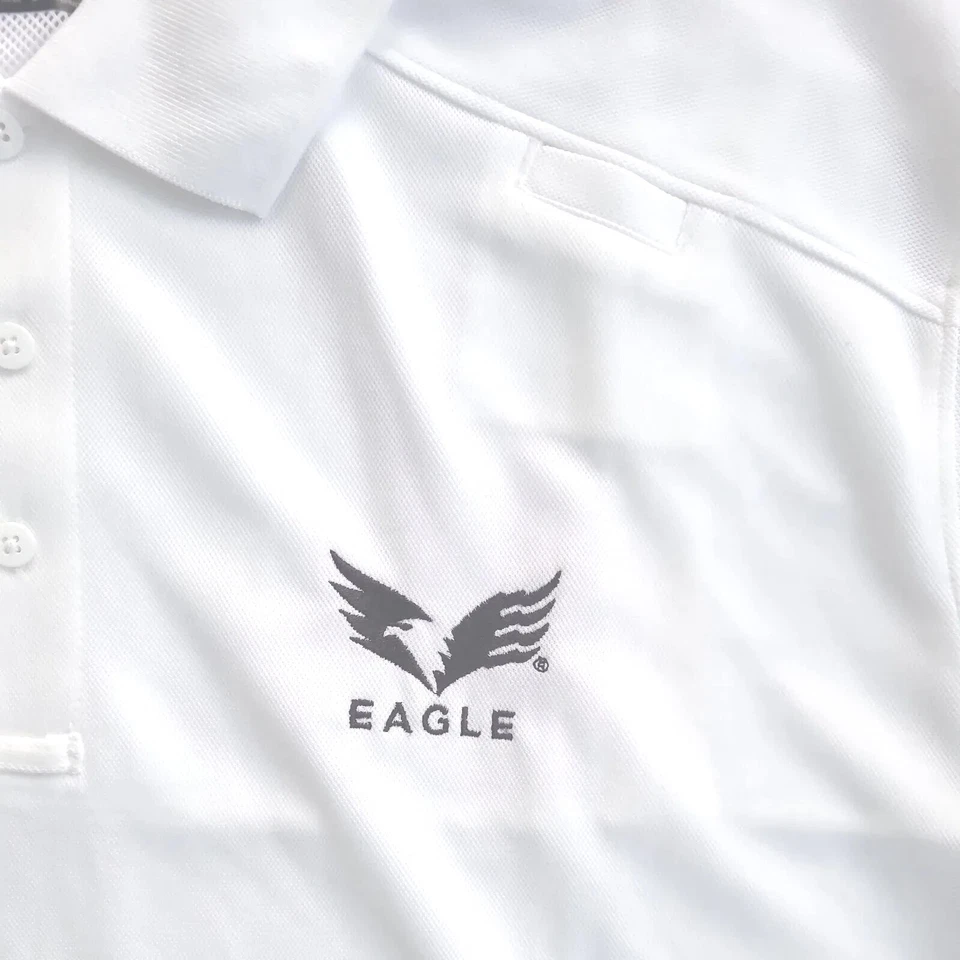 BLACKHAWK Men's XL White Short Sleeve Range Polo 3 Button Closure NWOT #PO01 - Image 3 of 4