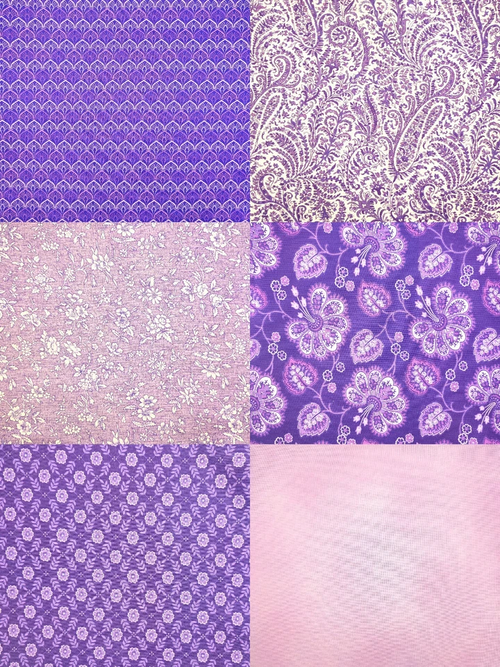 Jelly Roll 20 Stück Benartex Patchworkstoff Lavender Fields Moda Stof Dk - Bild 4 von 4