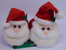 Santa Claus Hat Bedroom Slippers Shoes Christmas Plush Novelty Warm Flats NEAT