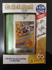 TIN BOX FIGURINE CALCIATORI PANINI 2020-21: modello 1980-81 con 15 pacchetti new