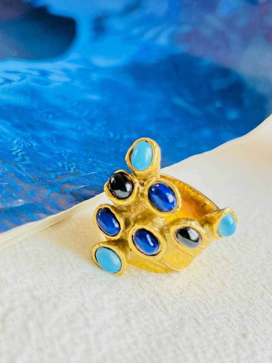 超希少　サンローラン　アーティ　リング　ラピスラズリ ✨超美品✨Yves Saint Laurent アーティリング ラピスラズリ 超希少