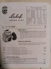 1961 Linhof Price List Brochure. A46