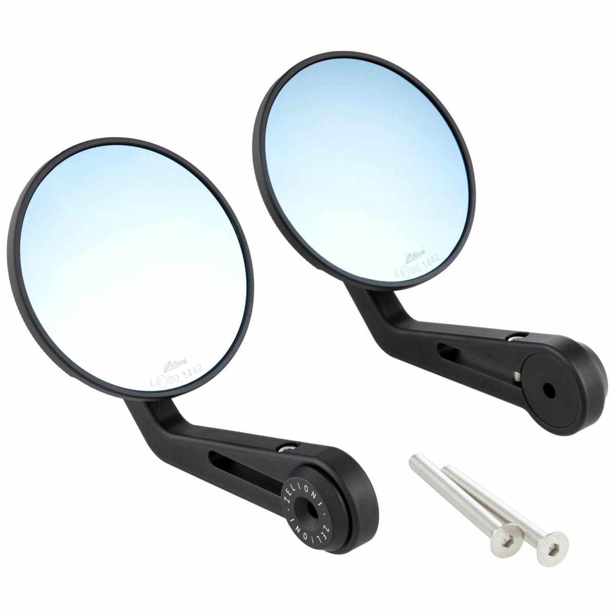 Supporto Specchietto Per Moto - Montaggio A Manubrio 22 Mm, In Alluminio, Nero - Foto 6