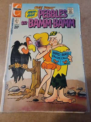 All New Teen-age Pebbles & Bamm-Bamm #7 Comic Book - Charlton Comics Flintstones