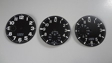 Zifferblatt 41mm schwarz f. Unitas Werke/Geh�...