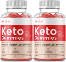 Rillvo (2 Pack) Truly Ketos Gummies, Truly Ketos ACV Gummies (120 Gummies)