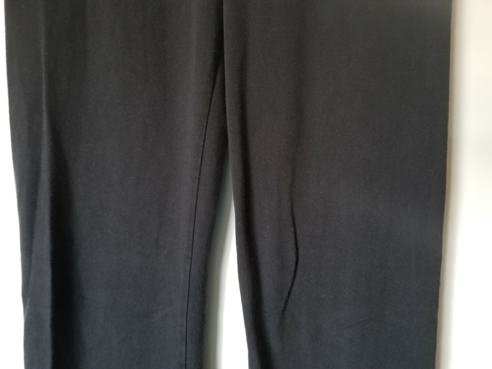 Yoga Basic Solid Black Elastic Waist Stretch Pant… - image 3