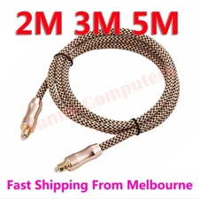 Toslink Optical Fibre Cable Gold Plated 5.1 7.1 7.2 Digital Audio for ps3 ps4 AU