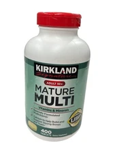 Kirkland Signature Adult 50+ Mature Multi Vitamins/Minerals 400 tabs EXP 12/26