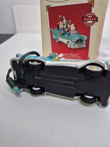 Hallmark QLX7457 Rockin and Rollin Ornament Plays music Presents 57 Chevy Works - Picture 7 of 10
