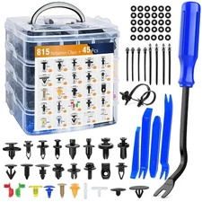 GOOACC 860Pcs Car Push Retainer Clips & Auto Clips, 815Pcs + Remover 