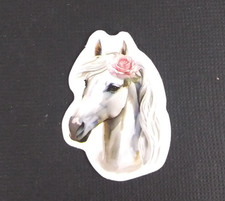 Beautiful Wild Stallion Horses Sticker 1.5" x 1.18" AO