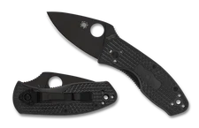 Spyderco Knives Ambitious Liner Lock C148PBBK Black FRN Stainless Pocket Knife