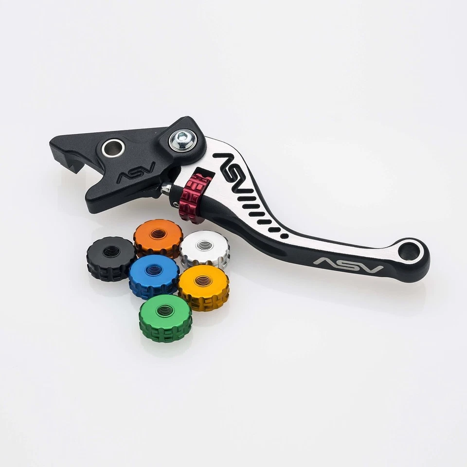 ASV Grey Bicolore Brake and Clutch Lever Set For Moto Guzzi Griso 2006-2015 Foto 3 de 4