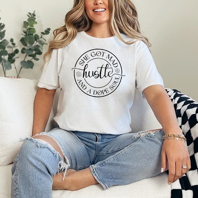 She Got Mad Hustle And Damen Ring-Spun T-Shirt Unternehmer Geschenk für Sie