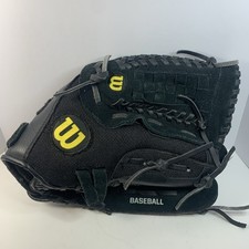 Wilson Leather Baseball Glove A300 A0300 TR12 Right Hand Throw 12" Black Youth
