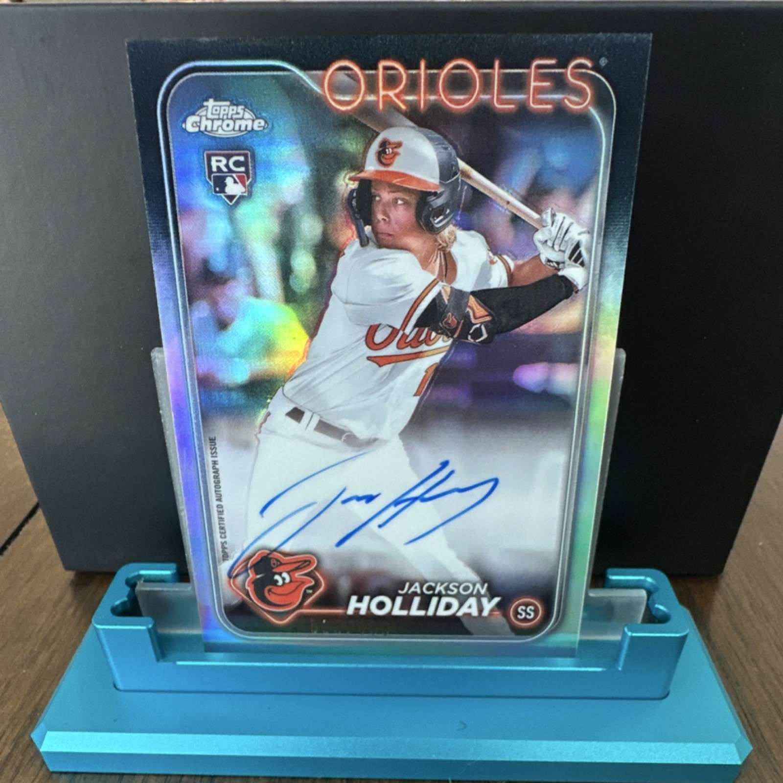 Topps 2024 Chrome Jackson Holliday Orioles Auto Refractor #/499 RA-JH