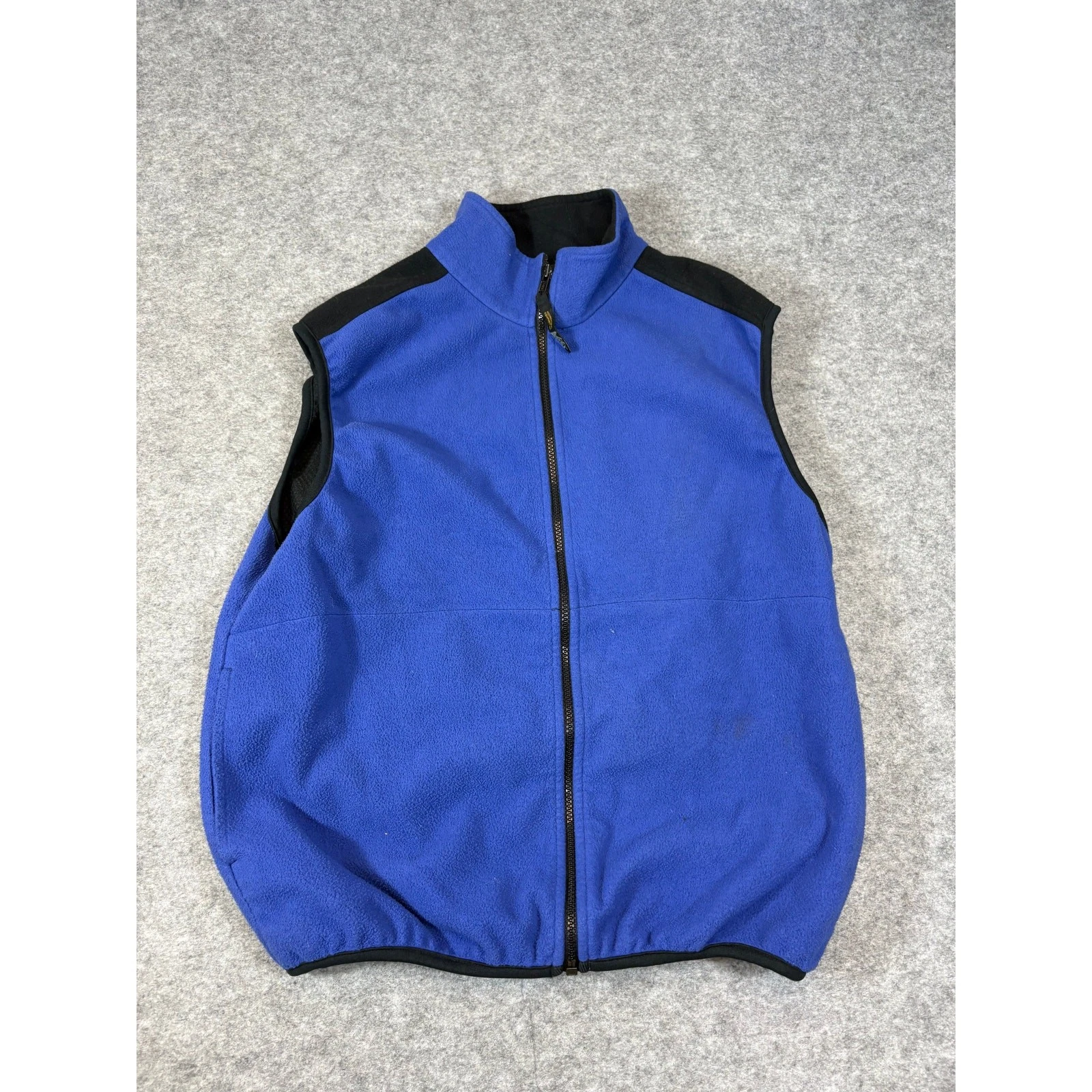 VINTAGE Rei Vest Jacket Unisex Medium Blue Full Zip Fleece Outdoor Cozy Hiking